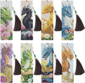 Dragon Diamond Art Bookmarks Kit: 8 Pcs Diamond Painting Bookmark by CRASHOT