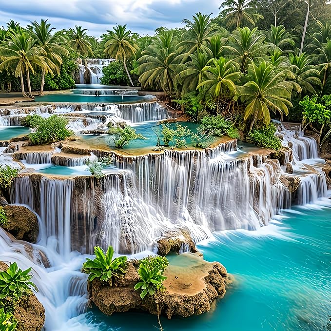GXGLLPZBY Diamond Art Kits for Beginners, Dream Waterfall Scenery Diamond by GXGLLPZBYZBYHW