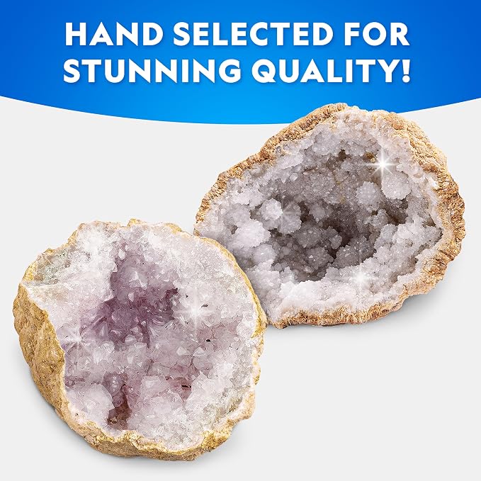 National Geographic Jumbo Geodes Kit – Break Open 2 Large Geodes - Image 5