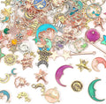 MARFOREVER 120 Pcs Mixed Sun Star Moon Charms by MARFOREVER