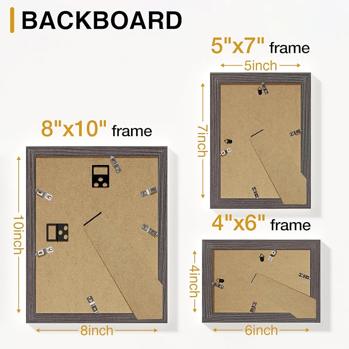 Vittanly 15 Pack Picture Frames Collage Wall Decor - Image 8