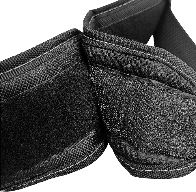 HAUTMEC 3.5 Inch Heavy-Duty Tool Belt, Adjustable Foam Padded Work Belt with 1680D Wear-Resistant Fabric for Waist Sizes 30-46", Compatible with Most Tool Pouches, Clips & Holders – HT0141