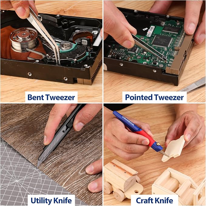 WORKPRO 33PCS Precision Repair Tool Set Includes Pliers Set, Screwdrivers Set - Image 8