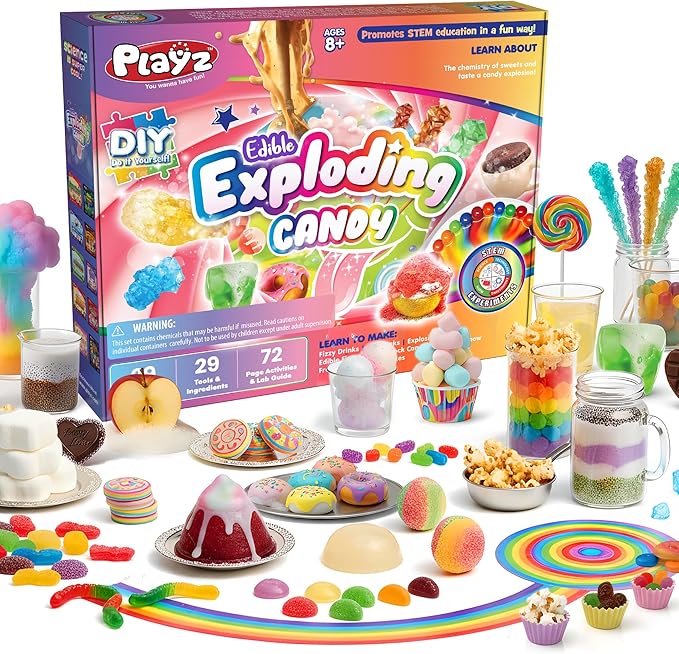 Playz Edible Exploding Candy Making Science Kit by Playz