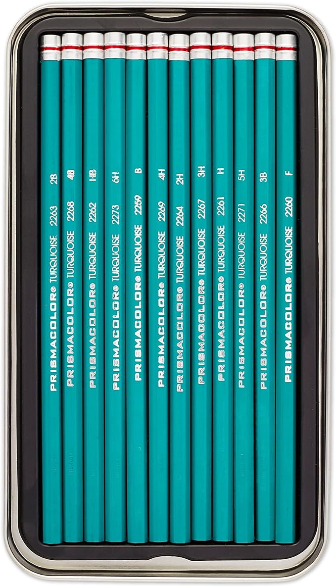 Prismacolor Premier Turquoise Graphite Sketching Pencils, Medium Leads - Image 3