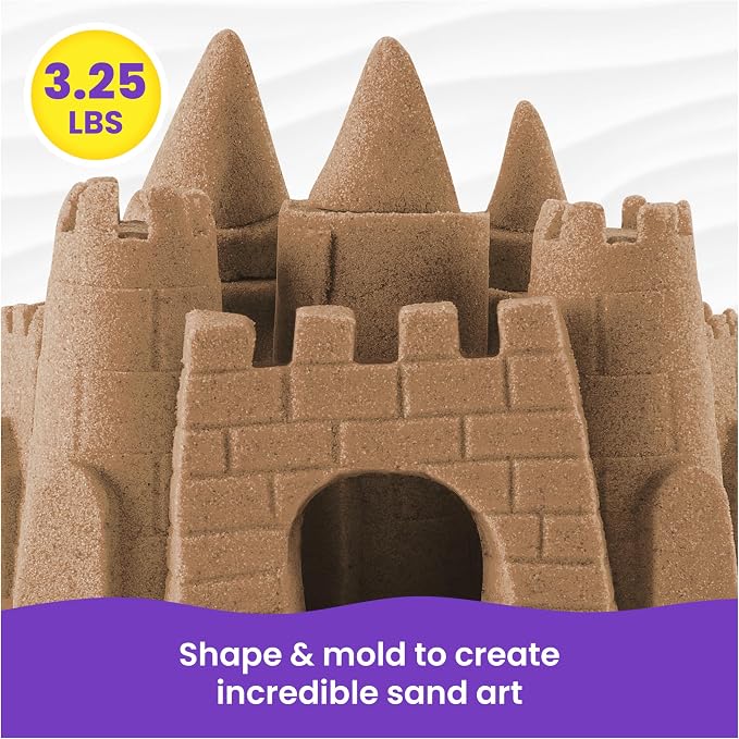Kinetic Sand 3.25lb Beach Sand Amazon Exclusive, Sensory Toys, Ages 3+ - Image 3