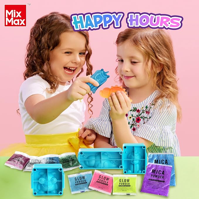 MixMax Make Your Own Squishies Toys, 6 Packs Rubber Dolls Making Kit - Image 8