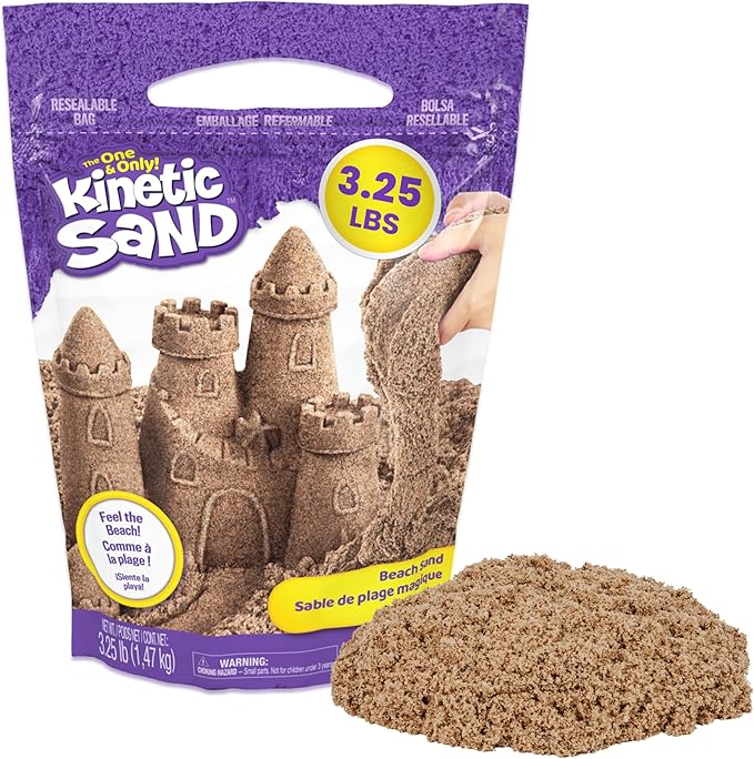 Kinetic Sand 3.25lb Beach Sand Amazon Exclusive, Sensory Toys, Ages 3+ by Unknown