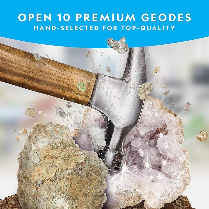 National Geographic Break Open 10 Premium Geodes - Image 3