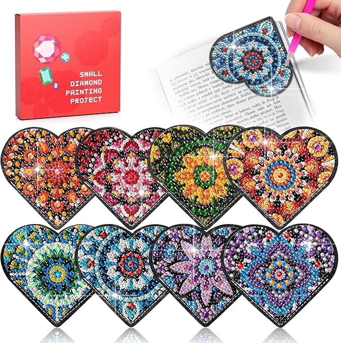 8 PC Diamond Art Painting Bookmark by CharySim