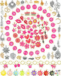 FIVEIZERO 216PCS Charms for Jewelry Making, Enamel Blacelet Charms Kit | by FIVEIZERO