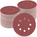 100 PCS 5 Inch Sanding Discs 180 Grit, Round Hook and Loop Sandpaper for Random Orbital Sander