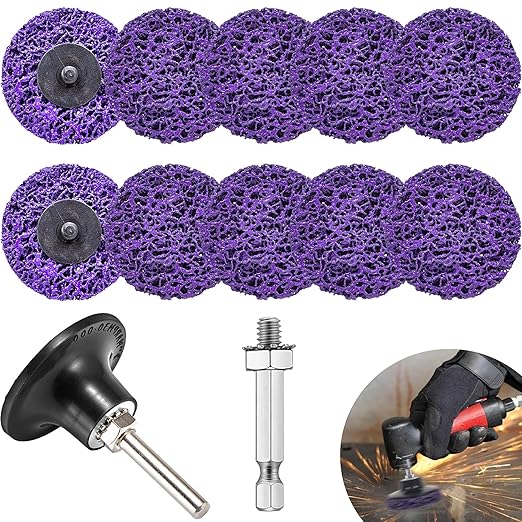 Quick Sanding Discs Strip Discs Stripper Abrasive Wheel for Drill, Strip Paint Clean Welds Remove Metal Wood Rust Scale & Oxidation (3INCH-10Pack)