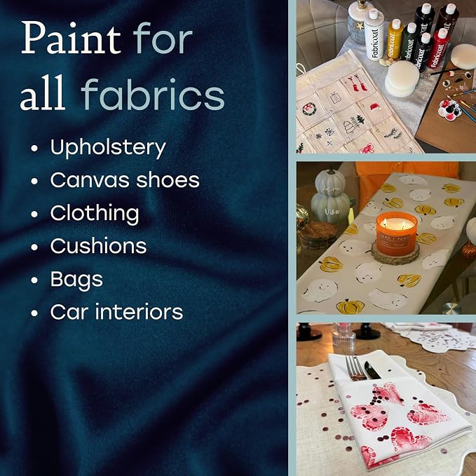 Fabricoat Gunmetal Fabric Paint - Image 4