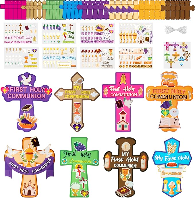 3sscha 40 Packs First Holy Communion Craft Kit by 3sscha