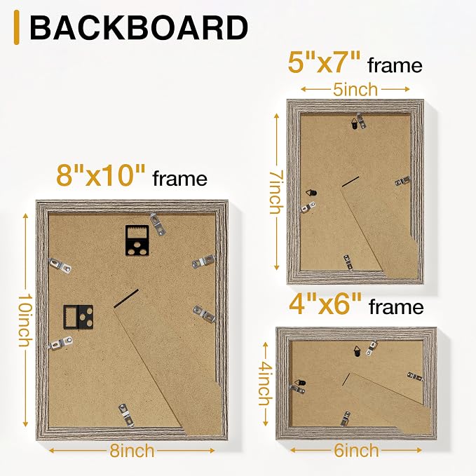 Vittanly 15 Pack Picture Frames Collage Wall Decor - Image 8