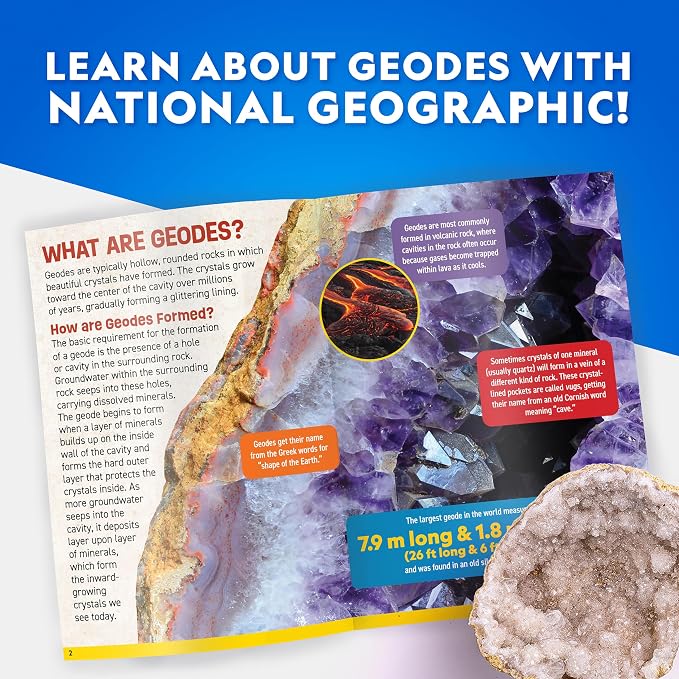 National Geographic Gigantic Geode Kit – Break Open a Huge Geode - Image 6