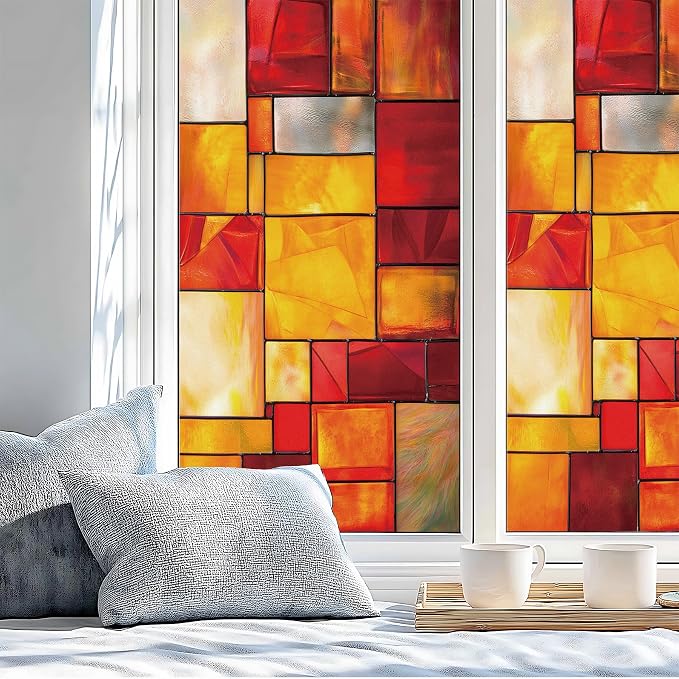 Stained Glass Window Privacy Film Static Cling - Image 4