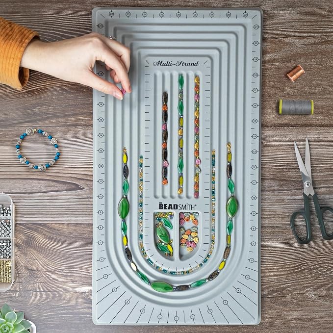 The Beadsmith Bead Board, 5 U-Shape and 6 Straight Channels, 10 x 20.5 inches - Image 7