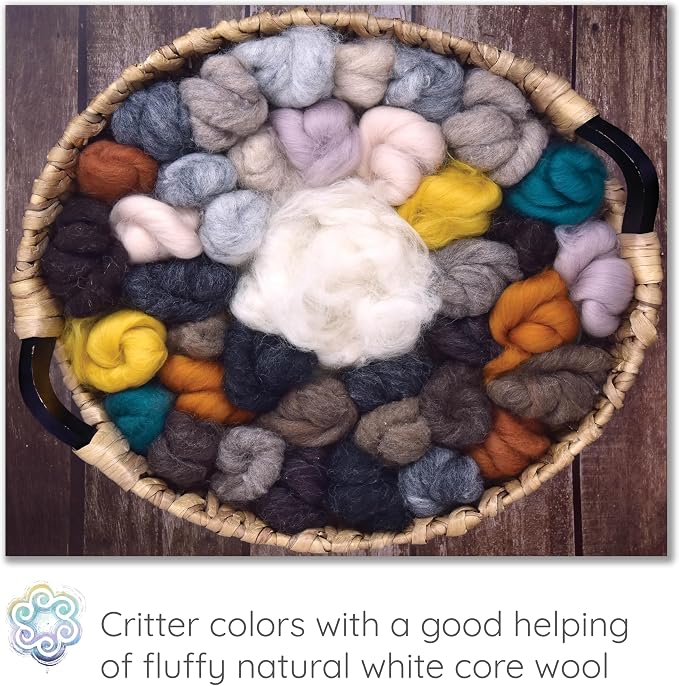 100% Wool - Assorted Wool Roving - Image 2