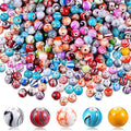 Hicarer 500 Pcs 8 mm Beads Bulk Acrylic Craft Beads by Hicarer