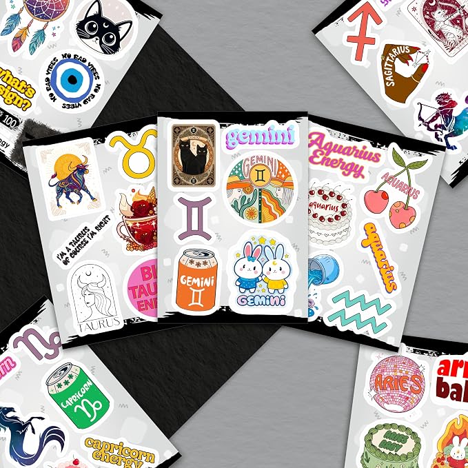 100Pcs Astrology Stickers for Water Bottle, Laptop - Image 5