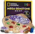 NATIONAL GEOGRAPHIC Mega Gemstone Dig Kit – Dig Up 15 Real Gemstones and by BlueMarbleToys