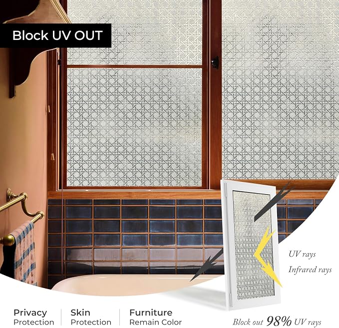 3D Stained Glass Window Film, Decorative Window Privacy Film - Image 4