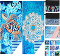 2 Pack Microfiber Beach Towel Oversized 71"x32" Sand Free Quick Dry Absorbent Lightweight Thin , Compact Towels for Travel Swimming Pool Yoga Gym Camping Beach Accessories Vacation Essentials Gift
