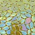 500g/1.1lb Leaf-Shaped Ceramic Mosaic Tiles, Ceramic Mosaic Pieces by Unknown