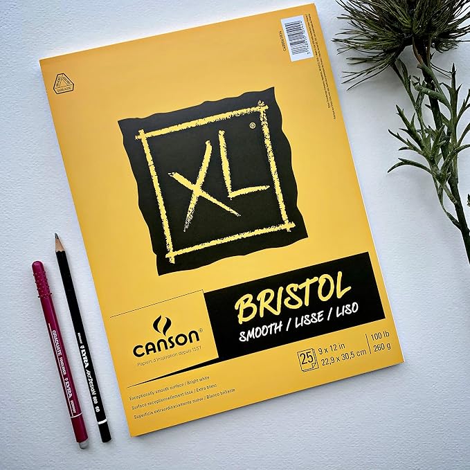 Canson XL Series Bristol Paper, Foldover Pad, 11x14 inches, 25 Sheets - Image 5