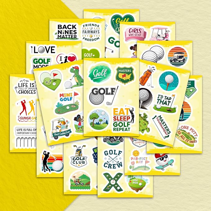 100Pcs Funny Golf Stickers for Water Bottle, Laptop - Image 6