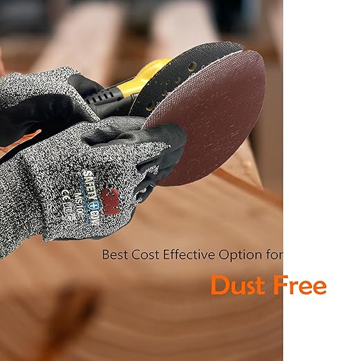 Mesh 5 inch 6 inch Sanding Discs 35PCS Hook and Loop Sanding Discs, Dust-Free, Ideal for Metal, Wood, Composites, Stock Removal, and Fine Finishing (5in, 240 Grit)