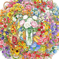 50Pcs Transparent Aesthetic Flowers Stickers by Unknown