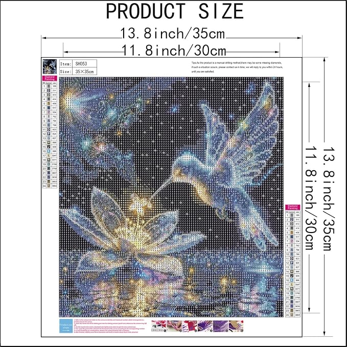 SHICERNHJ Hummingbird Diamond Art Kits - Image 6