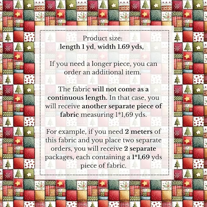 100% Cotton Fabric by the Yard – Turkish Quality Quilting & Sewing Fabric - Image 4