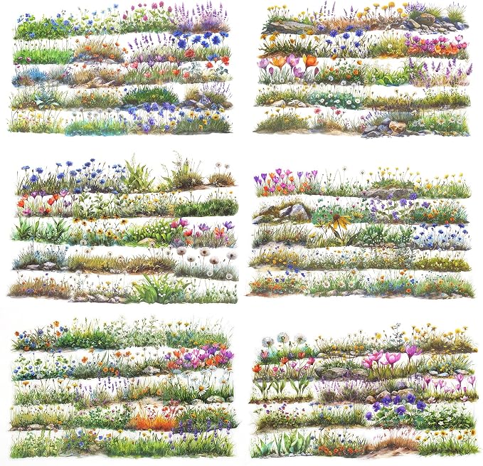 Scrapbook Flower Stickers by DecorateYourWorld