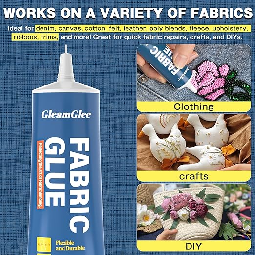 Fabric Glue Permanent, 150ml Extra Strong Fabric Adhesive, Washable Clear - Image 6