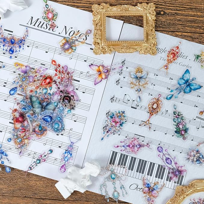 50-Piece Clear Waterproof Crystal Jewelry Gem Sticker - Image 6