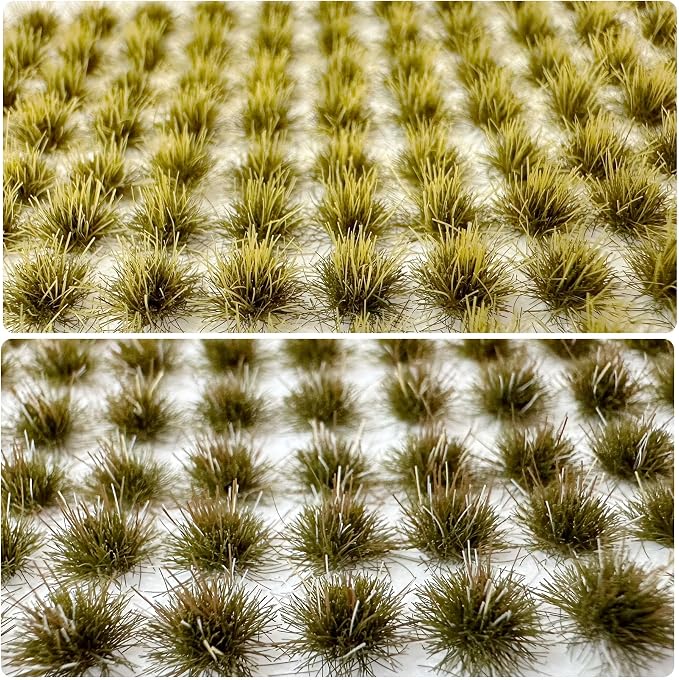 Woohome 208 PCS Static Grass Tuft Green Model Grass Tufts Terrain Model Kit - Image 4