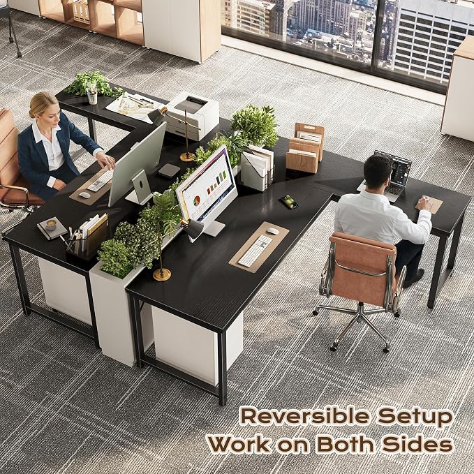 Huuger 63 Inch L Shaped Desk - Image 2