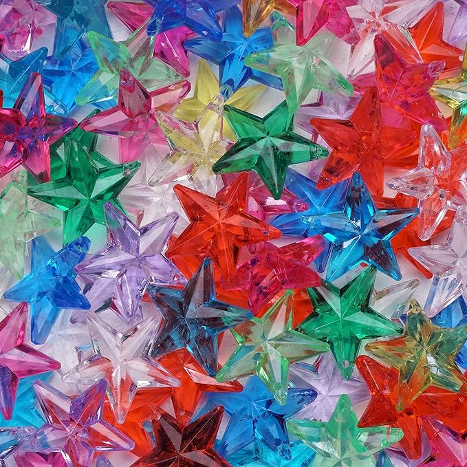 Plastic Stars - Gemstones and Crystals - Pack of 160pcs Vase Filler - Jewels - Image 7