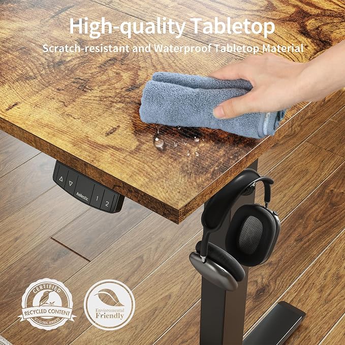 Agilestic Electric Standing Desk, 48 x 24 Inches Height Adjustable Desk - Image 5
