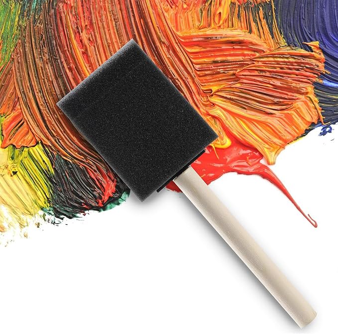 Bates Foam Paint Brushes, 100 Pack - Image 9