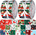 Hosuly 40 Pcs Christmas Fabric Jelly Fabric Quilting Patchwork Roll Red and by Hosuly
