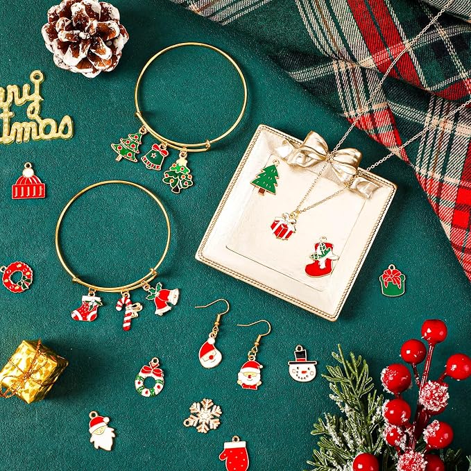 MARFOREVER 120 PCS Christmas Charms - Image 5
