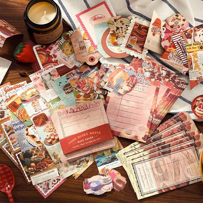 Draupnir Vintage Aesthetic Scrapbook Kit, Bullet Junk Journal Kit - Image 3