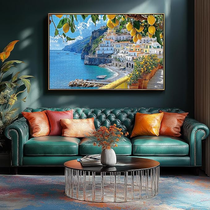 MINIWAN 500 Piece Amalfi Coast Puzzle, Premium Jigsaw Puzzle - Image 4