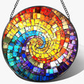 8'' Rainbow Spiral Suncatcher Ornament, Stained Glass Window Hanging, Sun by Unknown