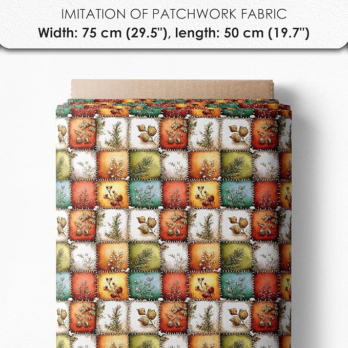 Cozy Animals Patchwork Quilting Fabric Panel – 6× Blocks + Bonus Patchwork - Image 7